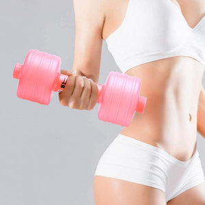 Balerz Body Building Water Weight Dumbbell Fitness Gym Equipment Crossfit Yoga For Training Sport Plastic Bottle Exercise