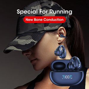 Balerz Bone Conduction Headphones Earring Wireless Bluetooth Earphones