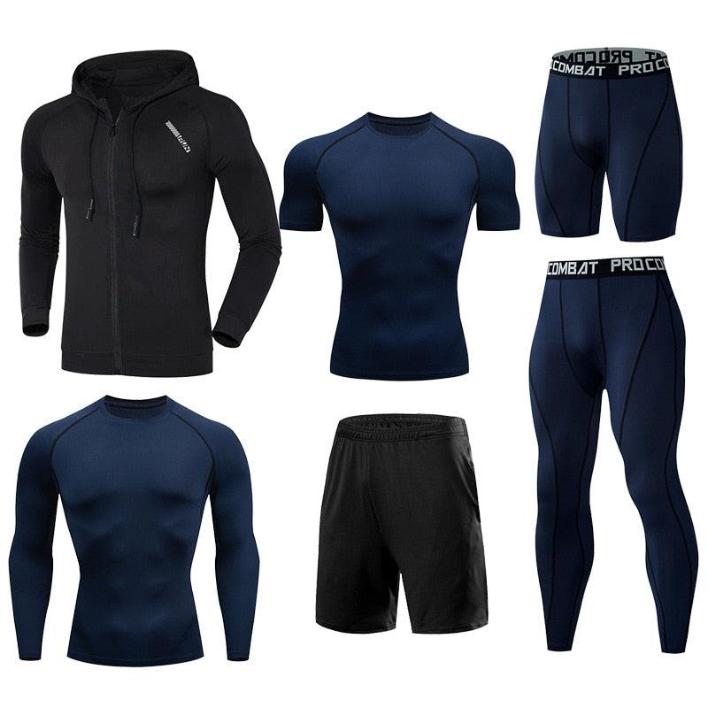 Balerz Compression Sportswear for Men and Teenager Training Clothes Sets Running Jogging Football
