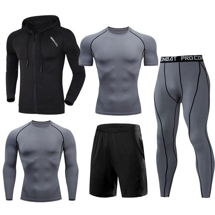 Balerz Compression Sportswear for Men and Teenager Training Clothes Sets Running Jogging Football