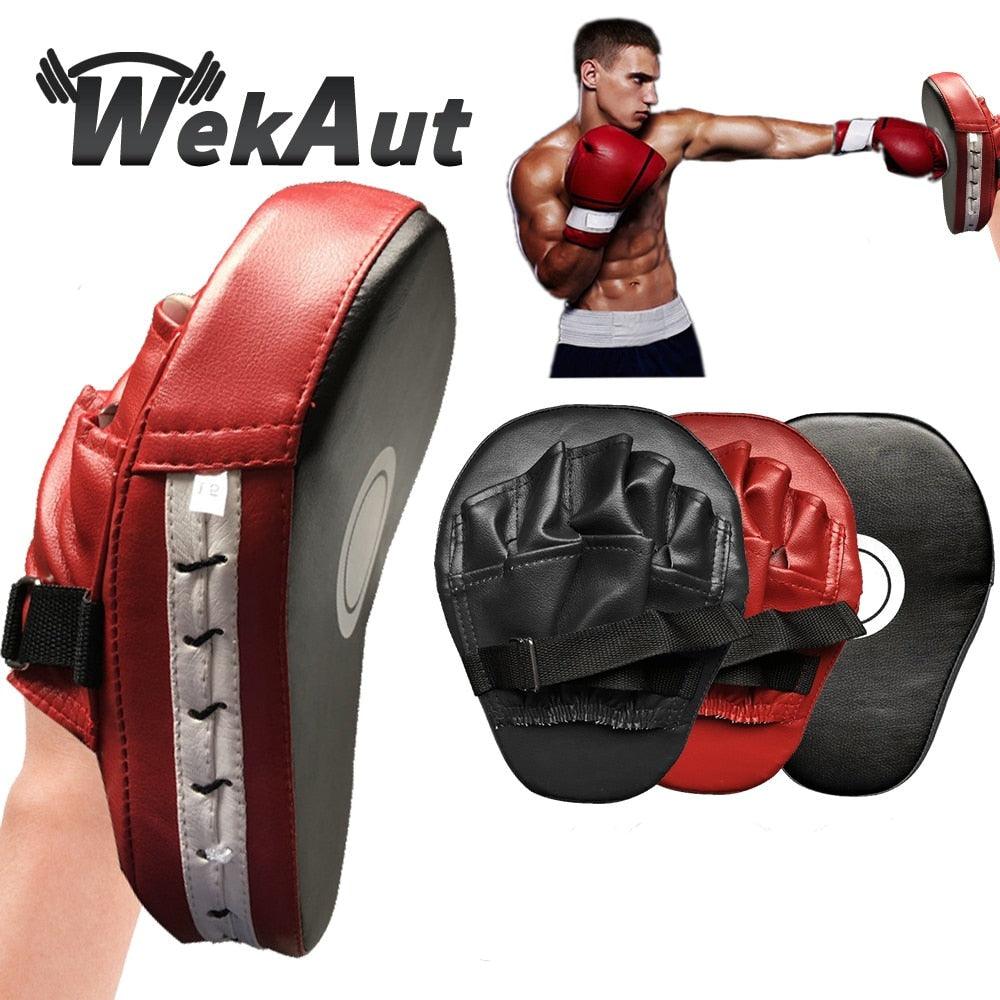 Balerz Curved Boxing Muay Thai Hand Target Sanda Training Thickened Earthquake-resistant Curved Baffle PU Leather 5-finger Hand Target