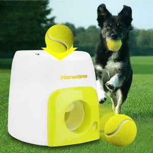 Balerz Dog Toy Automatic Tennis Transmitter Snack Reward Machine Pet Pinball thrower