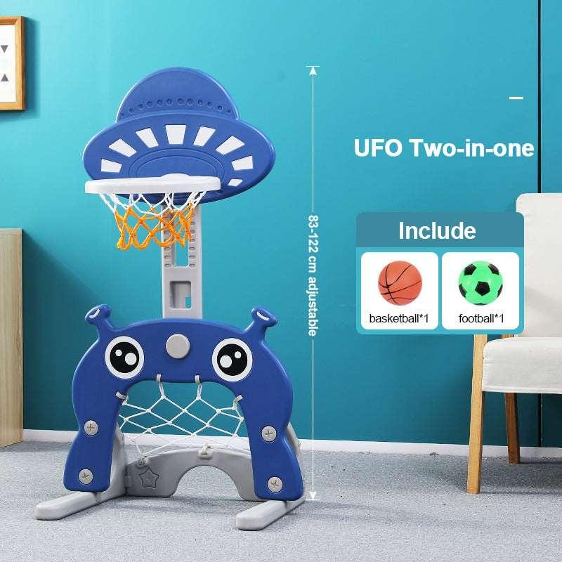 Balerz Feelbaby 5 in 1 Toddler Basketball Hoop Sports Center with Soccer Goal Golf and Ring Toss Game