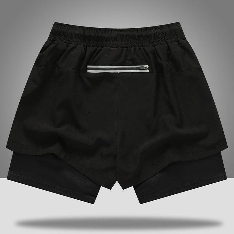 Balerz Gym Shorts Men Quick Dry With Liner Training Running Short Pants Mens Gym Shorts