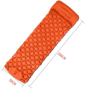 Balerz Inflatable Air Mat Outdoor Sleeping Pad with Pillow Soft Air Mattress for Hiking