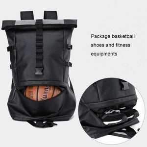Balerz Large Capacity Basketball Roll Top Backpack