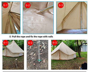 Balerz Large Luxury Outdoor Waterproof Camping Canvas Tent