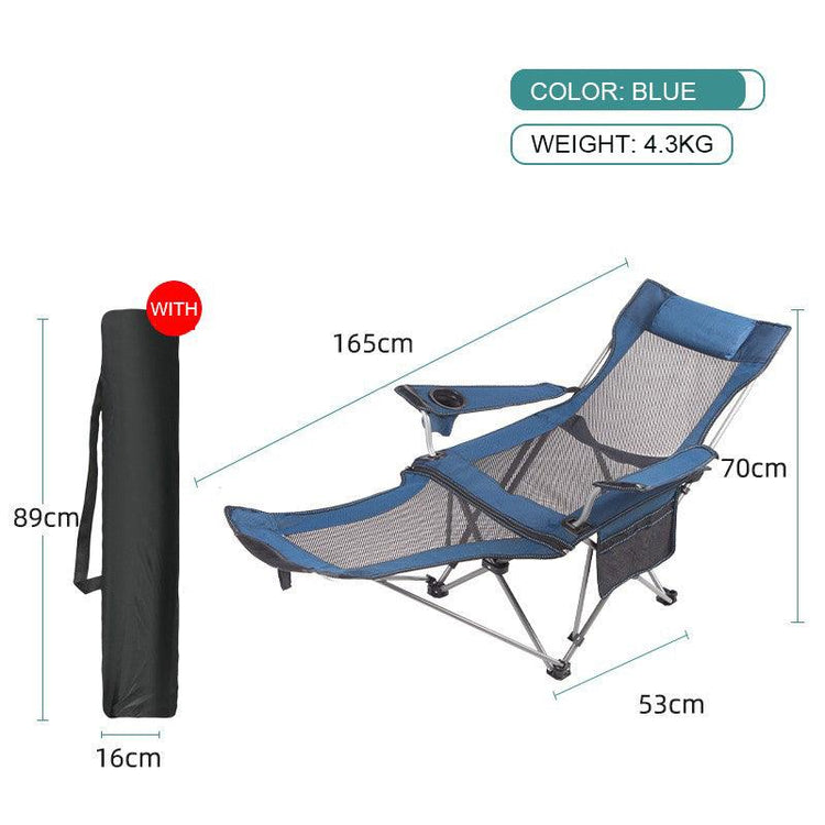 Balerz Lightweight Headrest Reclining Portable & Folding Camp Chair