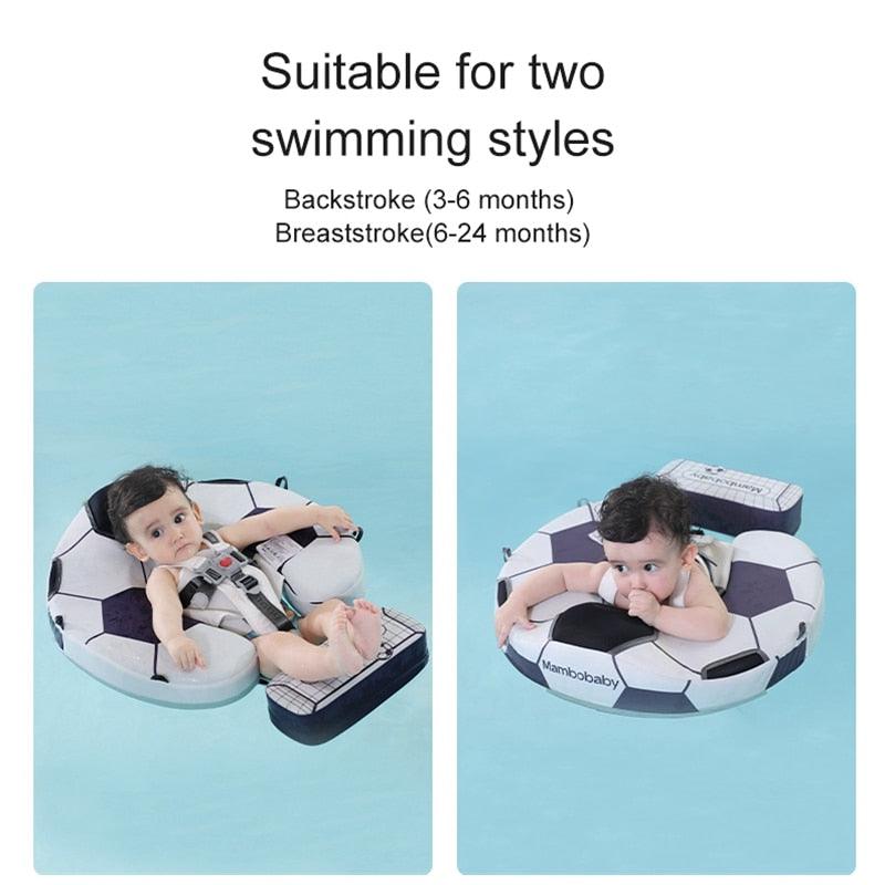 Balerz Mambobaby Baby Float Lying Swimming Rings Infant Waist Swim Ring Toddler Swim Trainer Non-inflatable Buoy Pool Accessories Toys