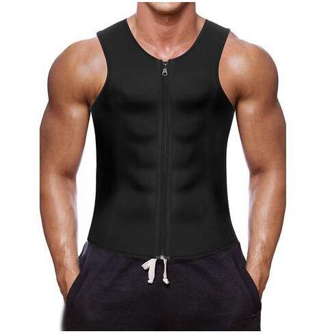Balerz Men Sweat Sauna Vest Waist Trainer Slim Body Shaper Tank Top Compression Shirt