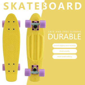 Balerz Mini 22 inch Blank Deck Plastic Fish Board Skateboard With LED Wheels
