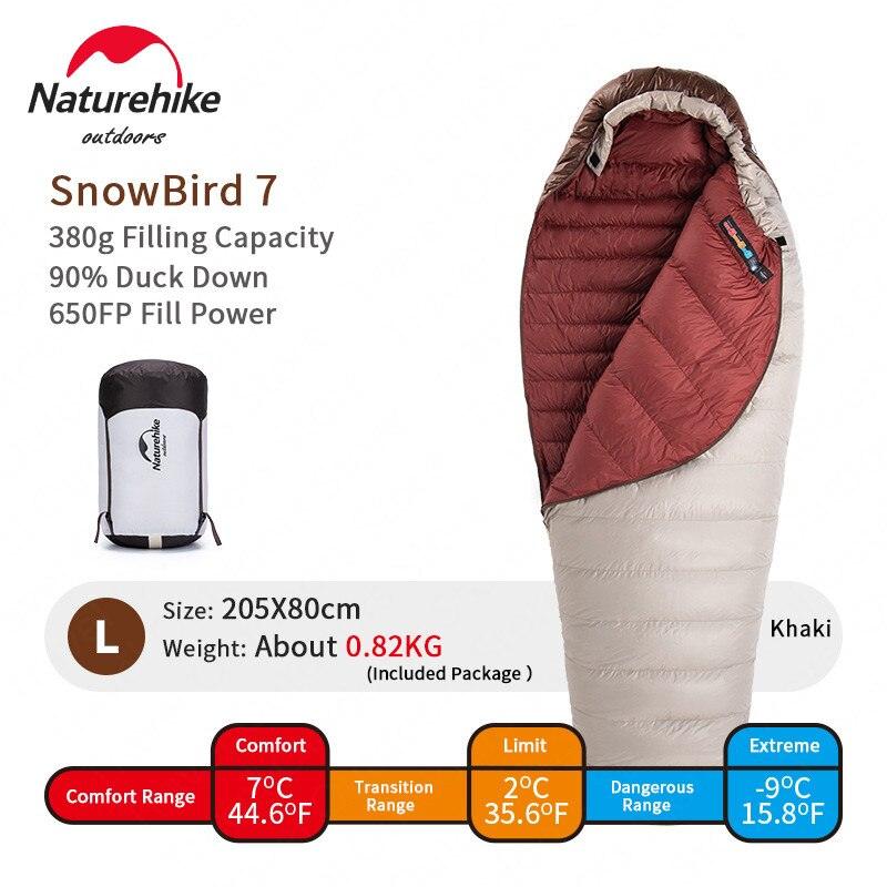 Balerz Naturehike Outdoor Camping White Snowbird 7 Air Mattress Sleeping Bag