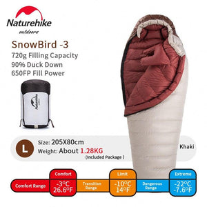 Balerz Naturehike Outdoor Camping White Snowbird 7 Air Mattress Sleeping Bag