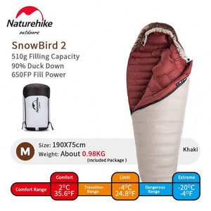 Balerz Naturehike Outdoor Camping White Snowbird 7 Air Mattress Sleeping Bag