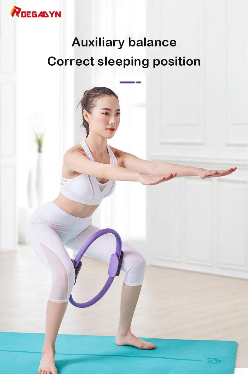 Balerz Non-slip Fitness Unbreakable Yoga Circle Dual Grip Pilates Ring