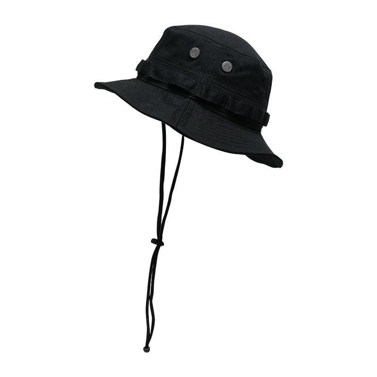 Balerz Outdoor Wide Brim Windproof Canvas Bucket Bonnie Hats
