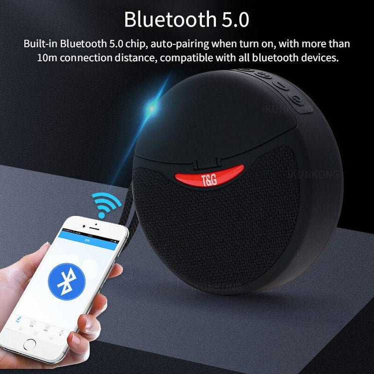 Balerz Portable Bluetooth Speaker Earphones FM Radio Wireless Column AUX USB Loudspeaker Outdoor Waterproof