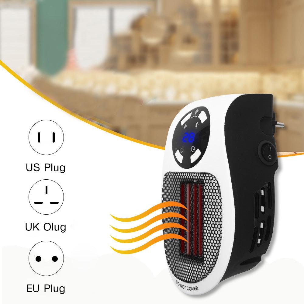 Balerz Portable Electric Heater Wall Fan Heater Handy Heating Stove Adjustable Thermostat Radiator Warmer Machine Home Appliance