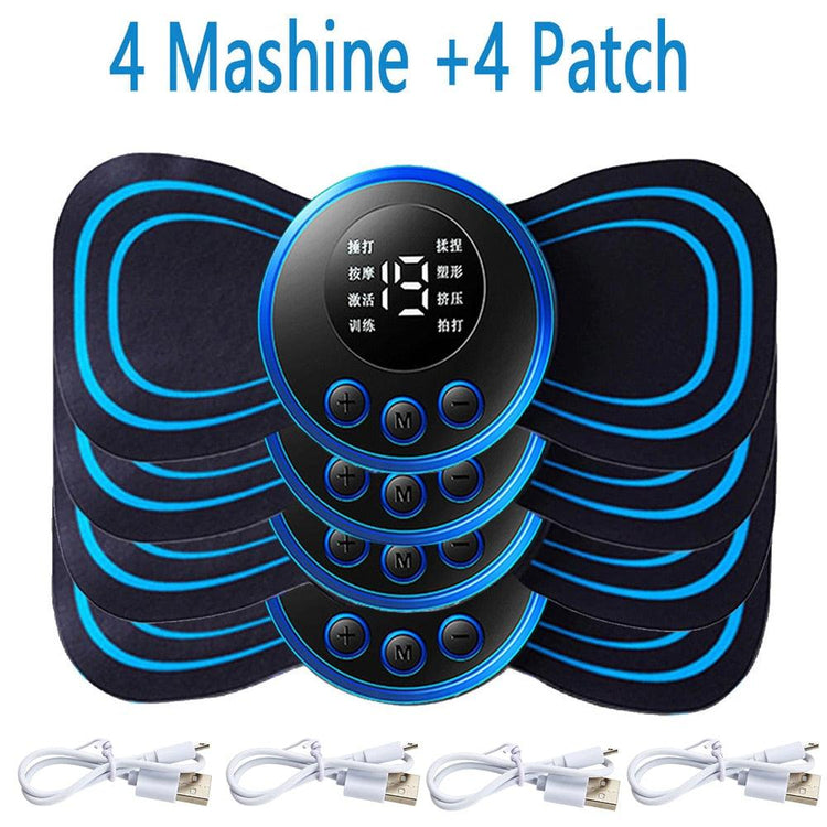 Balerz Portable Neck Pain Relief Stretcher Electric Massager 8 Mode Pulse Muscle Stimulator