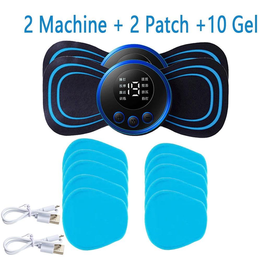Balerz Portable Neck Pain Relief Stretcher Electric Massager 8 Mode Pulse Muscle Stimulator