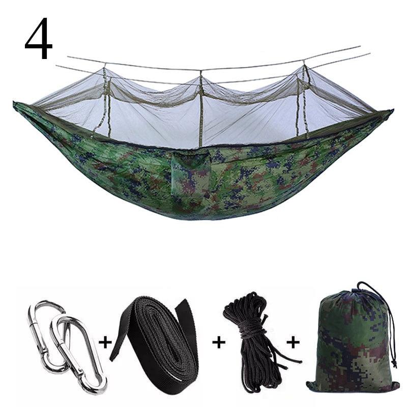 Balerz Portable Outdoor Camping Sleeping Hammock Swing with Mosquito Net