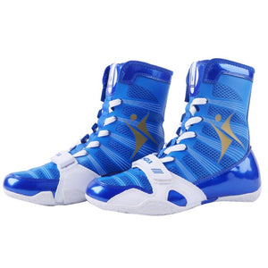 Balerz Professional Boxing Wrestling High Top Shoes Men Sneakers Training Sports Shoes Breathable Non-Slip Boxer Footwear