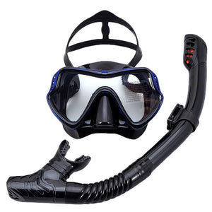 Balerz Professional Scuba Diving Masks Snorkeling Set Adult Silicone Skirt Anti-Fog Goggles Glasses Swimming Pool Equipment