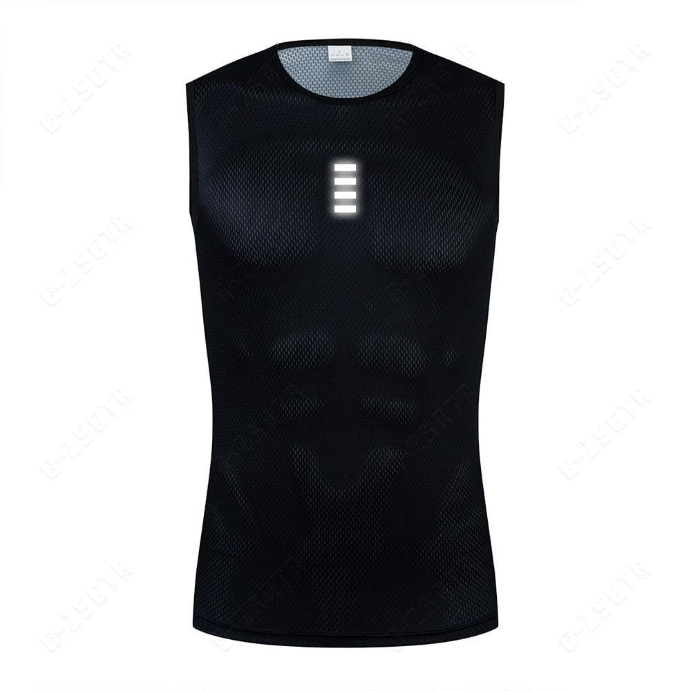 Balerz Reflective Cycling Underwear Sport Wear Undershirt Tight Vest