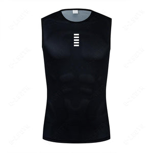 Balerz Reflective Cycling Underwear Sport Wear Undershirt Tight Vest
