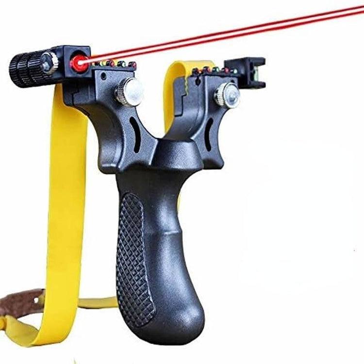 Balerz Resin Slingshot Red Laser Level Fast Aiming Hunting Catapult Tools Flat Rubber Band Shooting