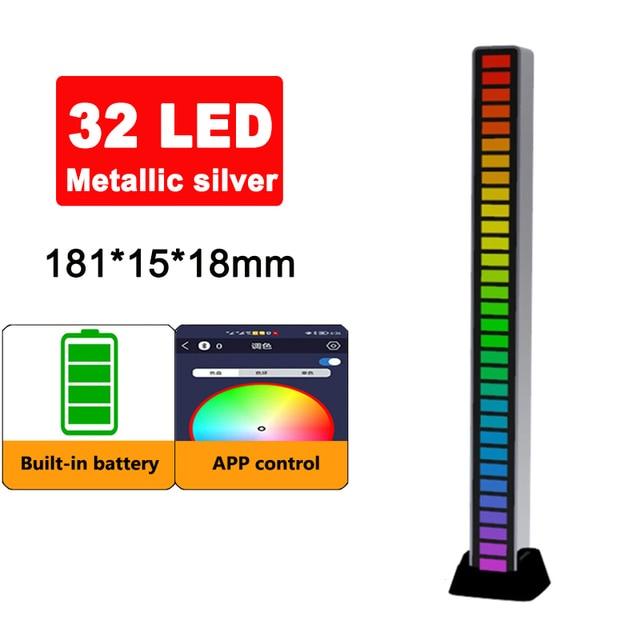 Balerz Rhythm Recognition Light RGB Audio LED Voice Control Music  Lamp Atmosphere Light Computer Bar