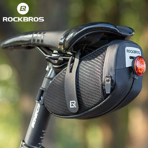 Balerz ROCKBROS C16 1L MTB Bike 3D Saddle Bag Waterproof Reflective Shockproof Cycling Bicycle Saddle Bag
