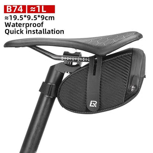 Balerz ROCKBROS C16 1L MTB Bike 3D Saddle Bag Waterproof Reflective Shockproof Cycling Bicycle Saddle Bag