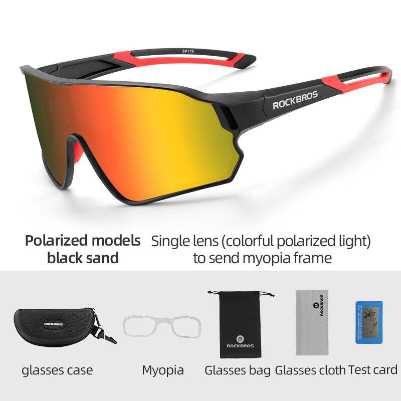 Balerz Rockbros Polarized Photochromic Cycling Glasses Bike Bicycle Sports Men Sunglasses Mtb Road Cycling Eyewear Protection Goggles