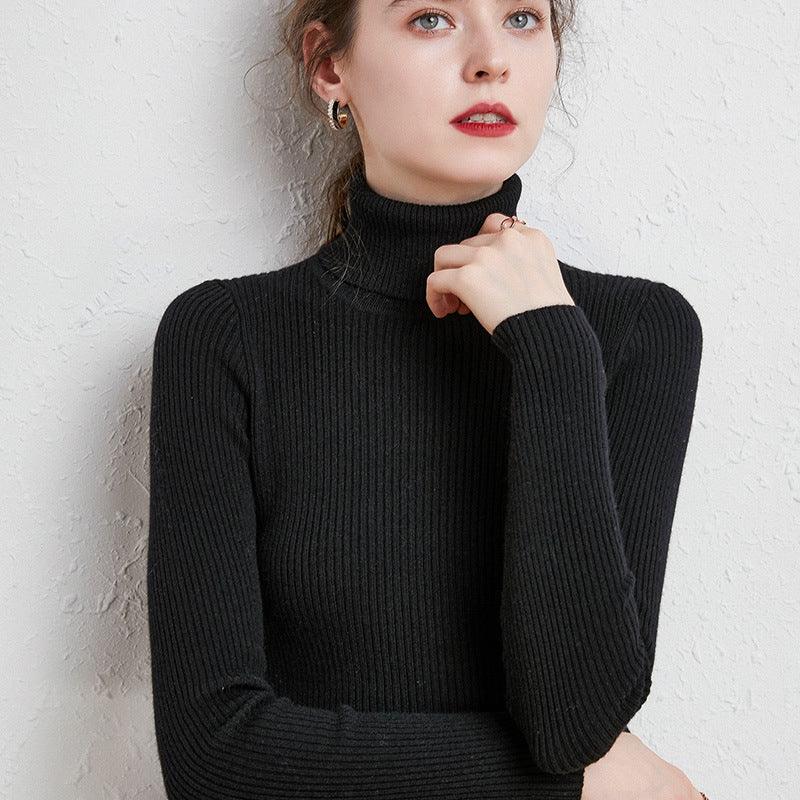 Balerz Slim Knitted Turtleneck Cashmere Sweater