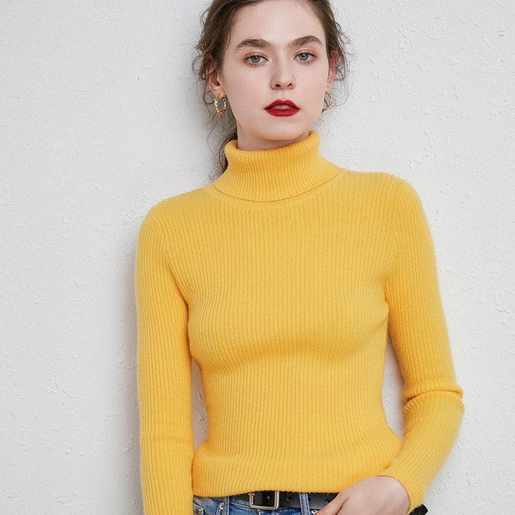 Balerz Slim Knitted Turtleneck Cashmere Sweater