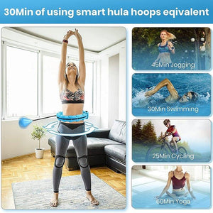 Balerz Smart Hula Hoop Roller Weighted Fit for Adults Weight Loss & Fitness Massage