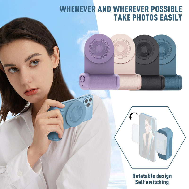 Balerz Snapgrip Smartphone Selfie Booster Handle Grip Photo Stabilizer Holder Shutter Release 1/4 Screw Phone Stand Wireless Charging