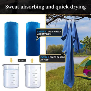 Balerz Sports Microfiber Quick Dry Travel Camp Workout Towel Portable Ultralight Absorbent Towel For Swimming Pool Gym Fitness Yoga Beach Towel