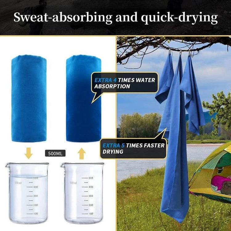 Balerz Sports Microfiber Quick Dry Travel Camp Workout Towel Portable Ultralight Absorbent Towel For Swimming Pool Gym Fitness Yoga Beach Towel