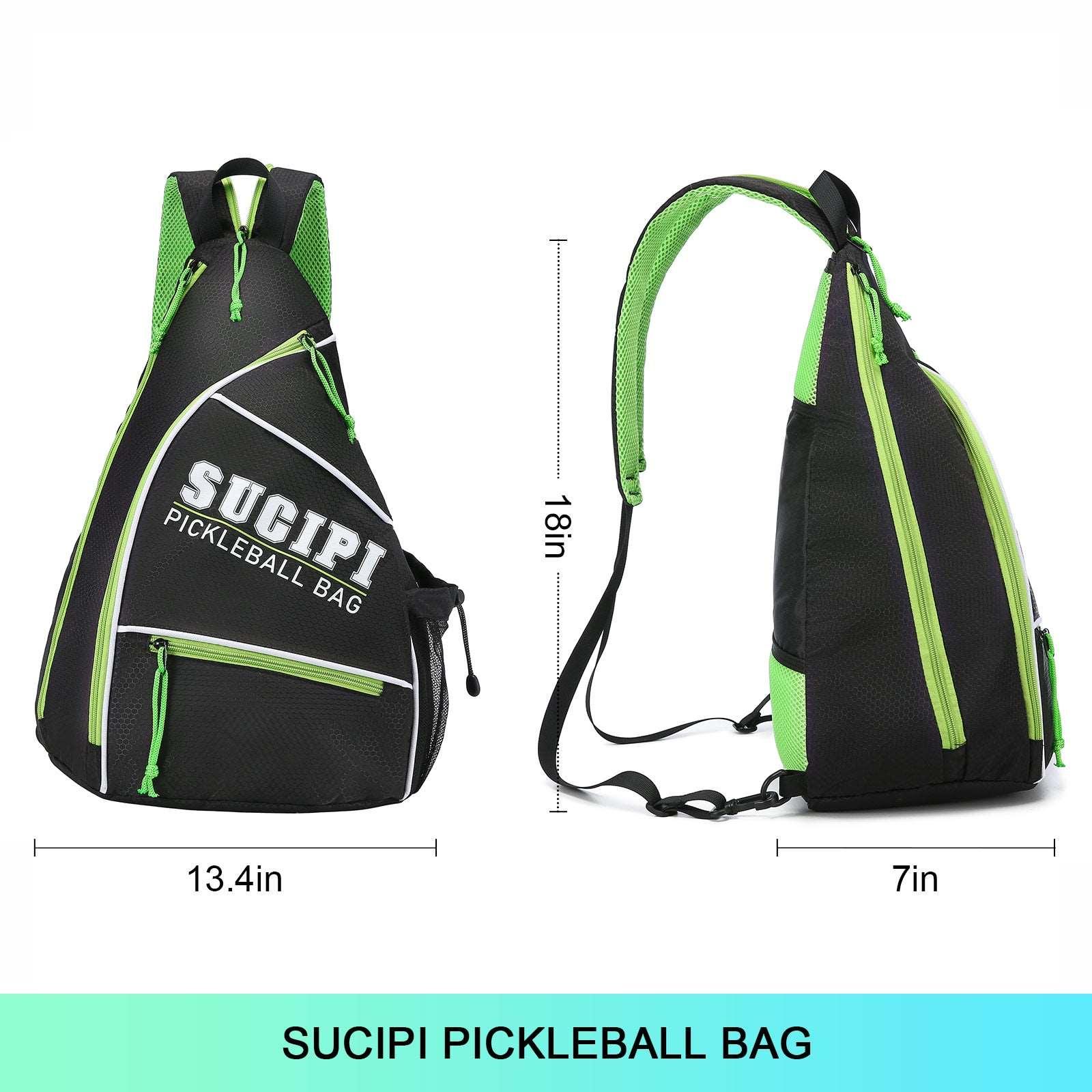Balerz Sucipi Reversible Paddle Backpack Sports Pickleball Sling Bag