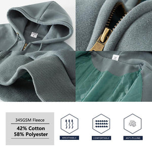 Balerz Unisex Cotton Fleece Basic Oversized Pullover Thick Hoodie