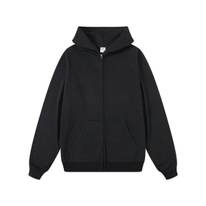 Balerz Unisex Cotton Fleece Heavyweight Zip Up Over Sized Kangaroo Pocket Hoodies Jacket