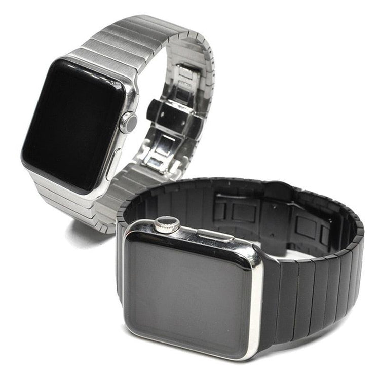 Balerz Watchband Stainless Steel Butterfly Link Strap For Apple
