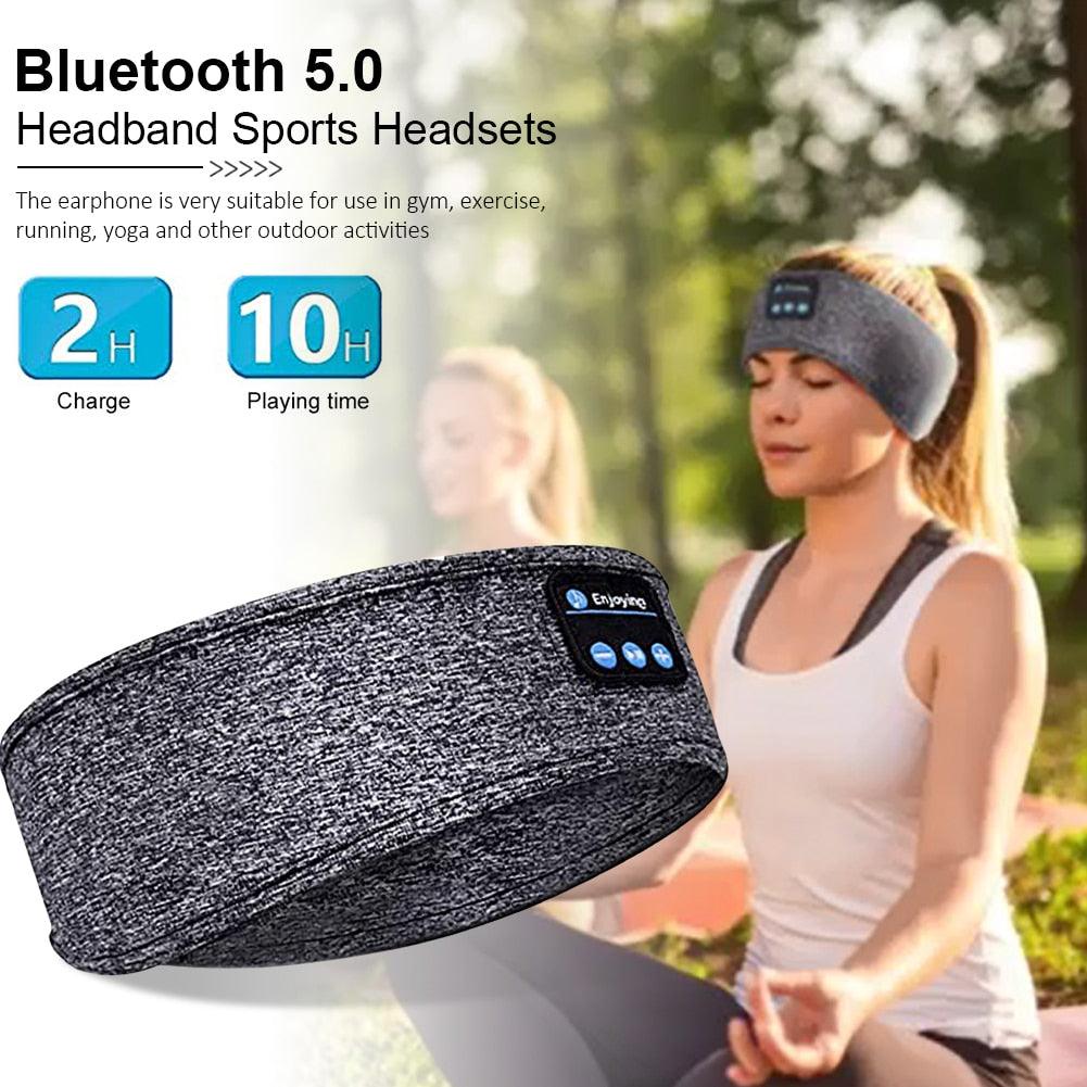 Balerz Wireless Bluetooth Sleeping Headphones Headband Soft Sleeping Eye Mask