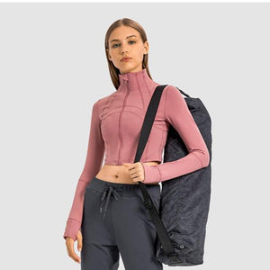 Balerz Women Quick dry Windproof Long Sleeve Cropped Sports Jacket Coat