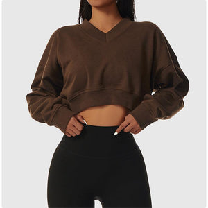 Balerz Women's Loose Pullover Yoga Workout Sweatshirt