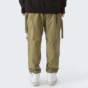 Balerz YLS Street Wear 100 Cotton Sweatpants Army Green Cargo Jogger Pants