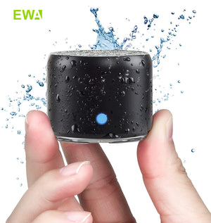 Balerz EWA A106 Pro Mini Bluetooth Speaker with Custom Bass Radiator, IPX7 Waterproof, Super Portable Speakers, Travel Case Packed