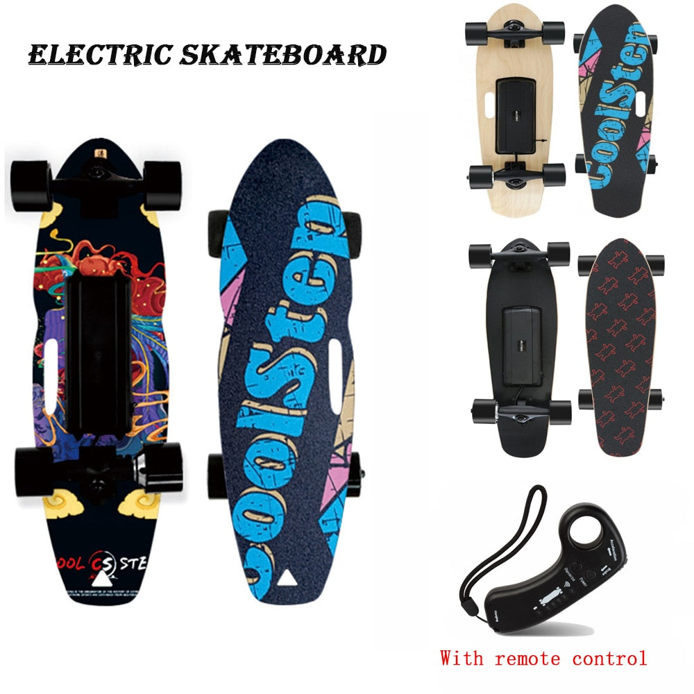 Balerz 22V 4 Wheels Aluminium Electric Skateboard 15km/hour Professional Carver Skateboards Adult with Charge